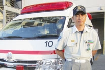 那覇市消防本部三部部隊長 金元盛春